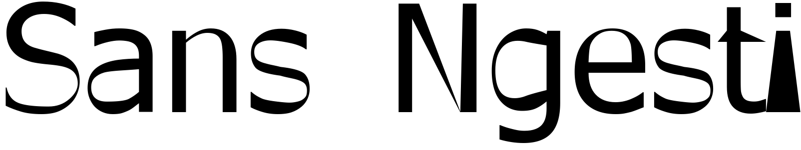 Font Sans Ngesti