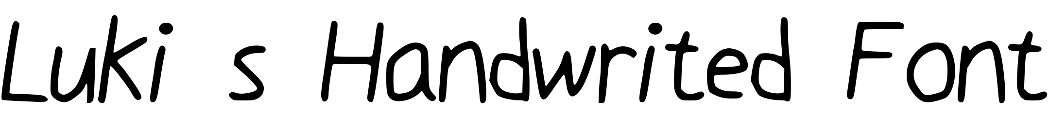 Font Luki_s_Handwrited_Font