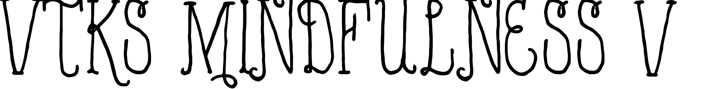 Font VTKS MINDFULNESS v2