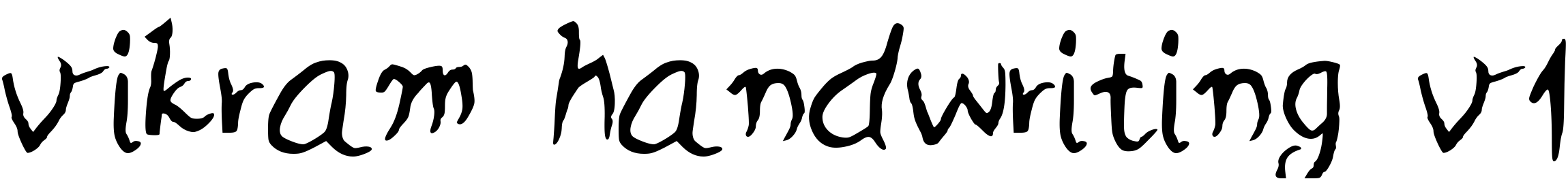 Font vikram_handwriting_v1