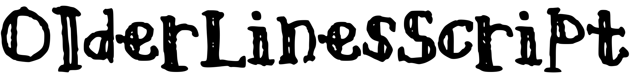 Font OlderLinesScript