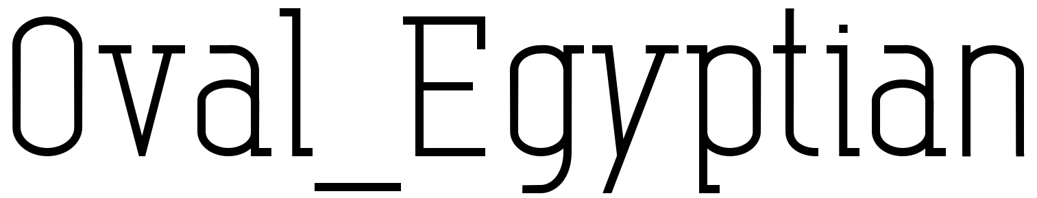 Font Oval_Egyptian