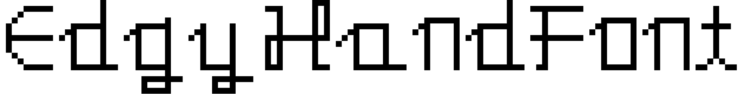 Font EdgyHandFont