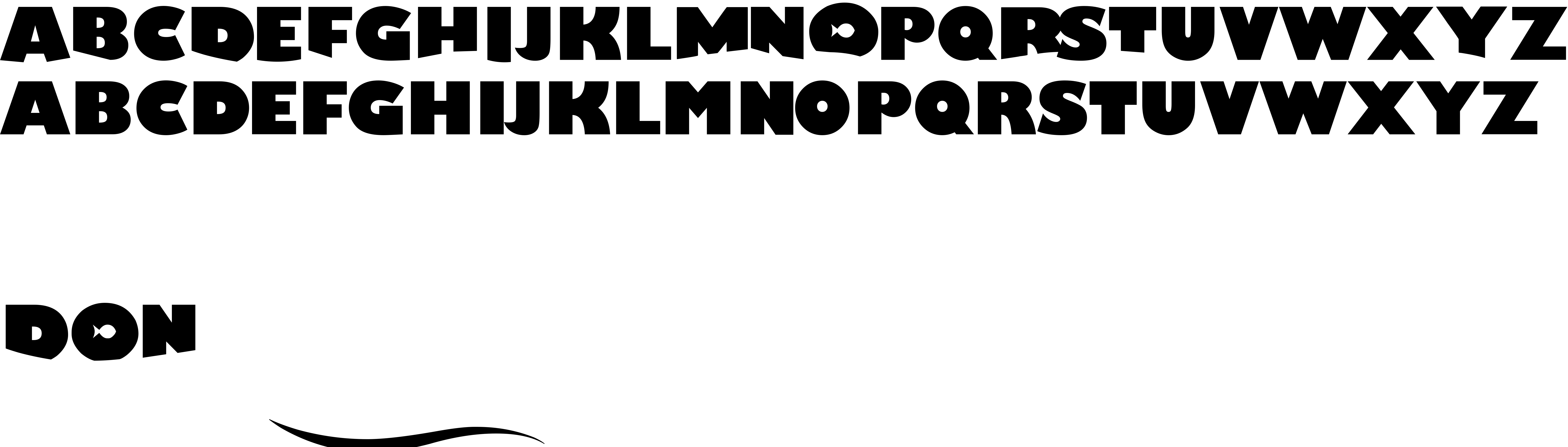 Preview font Lost Fish