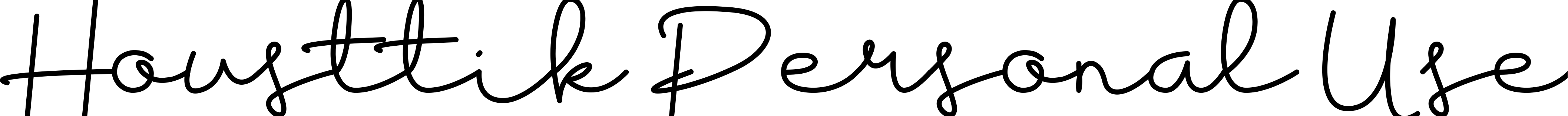 Font Housttik Personal Use