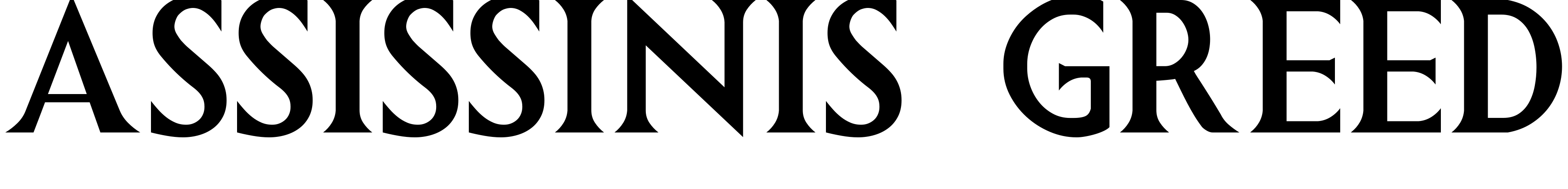 Font ASSISSINIS GREED