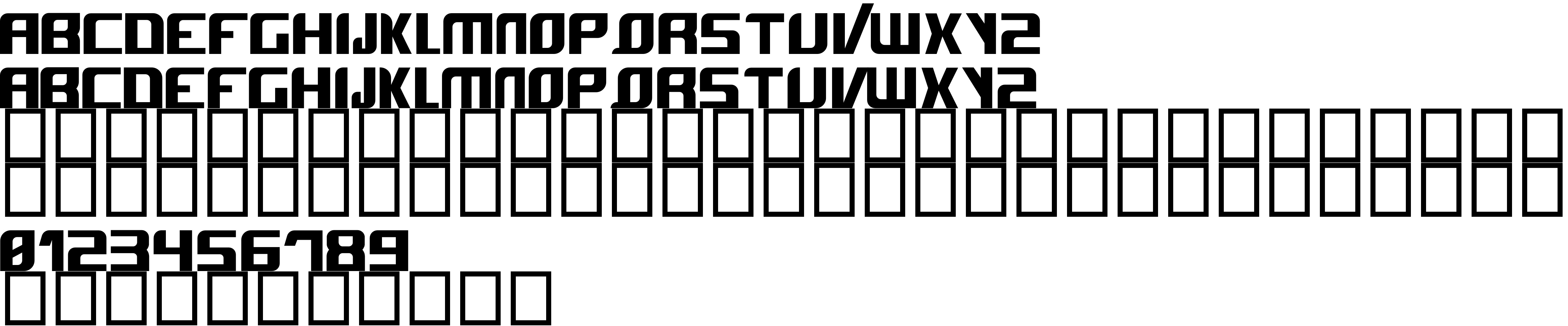 Preview font Evolved
