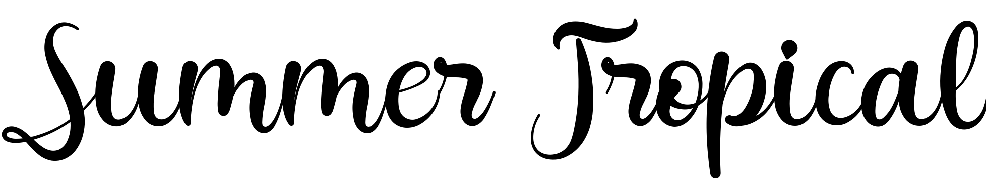 Font Summer Tropical