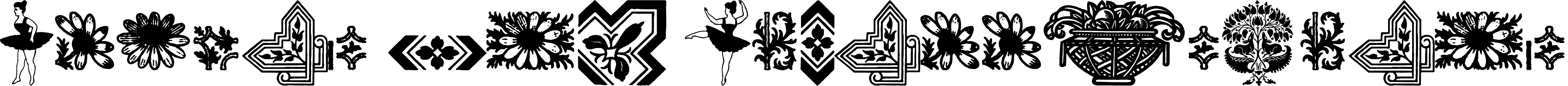 Font Florets and Embellishments