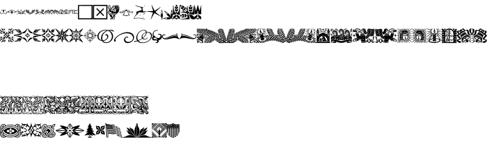 Шрифт Ludlow Borders and Ornaments