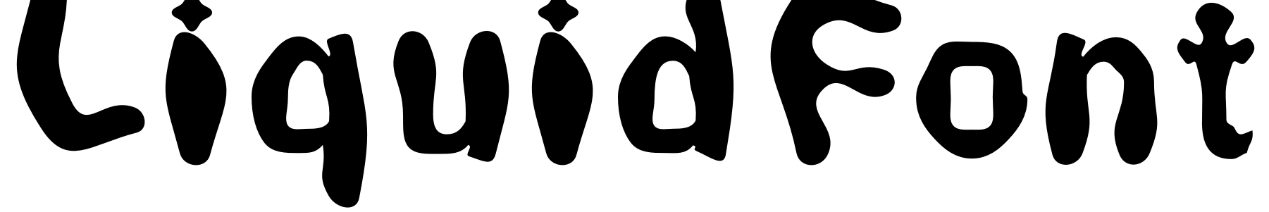 Font LiquidFont
