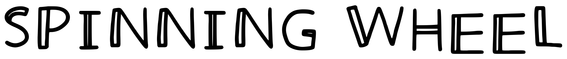 Font Spinning Wheel