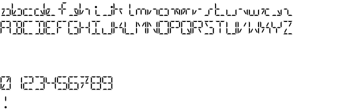 Шрифт Digital-LED-Demo