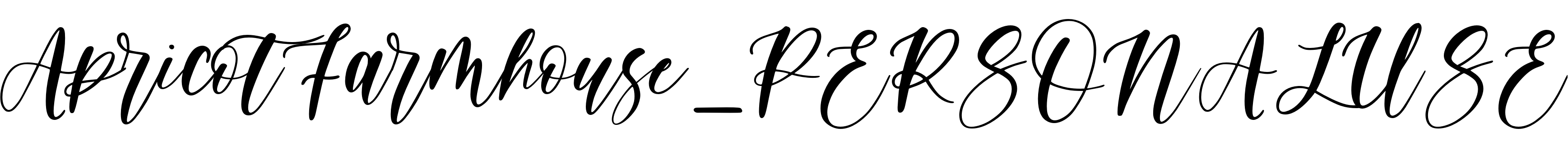 Font ApricotFarmhouse_PERSONALUSE