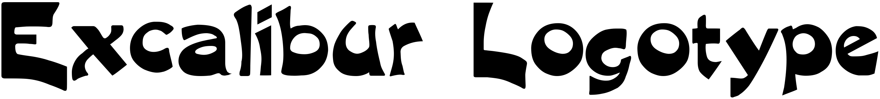 Font Excalibur Logotype