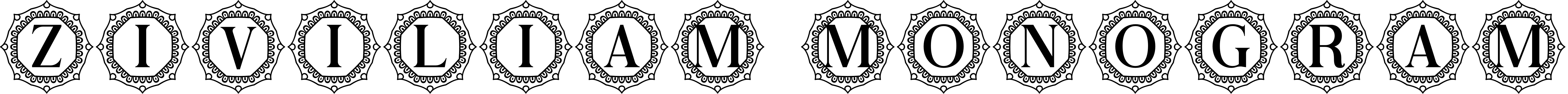 Font Ziviliam Monogram