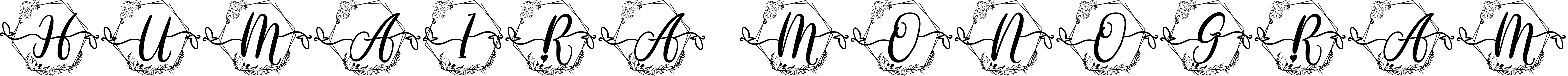 Font Humaira Monogram