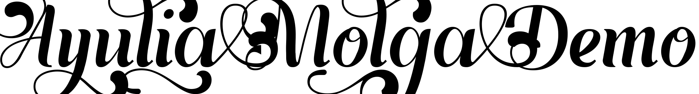 Font Ayulia Molga Demo