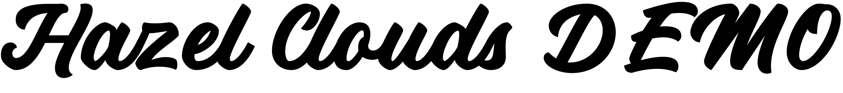 Font Hazel Clouds DEMO