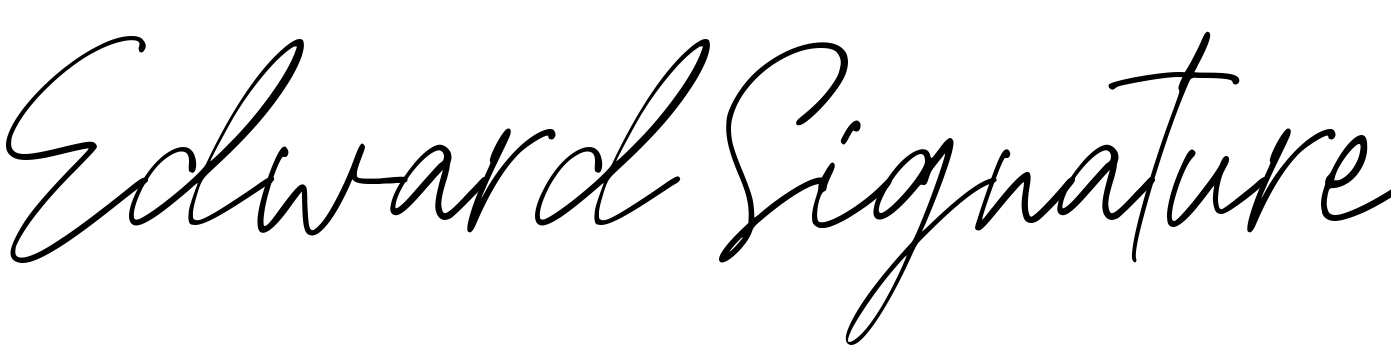 Font Edward Signature