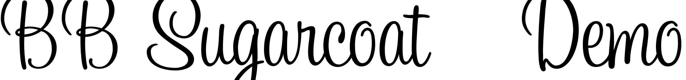 Font BB Sugarcoat - Demo