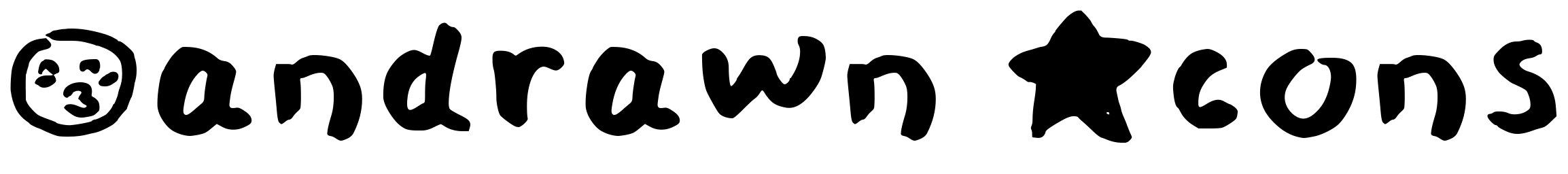 Font Handrawn Icons