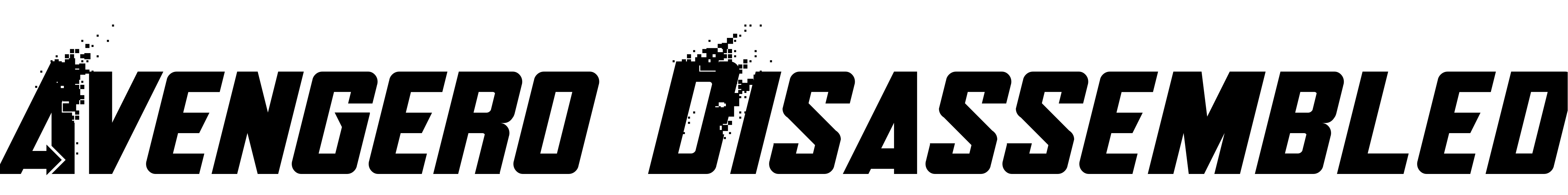 Font Avengero Disassembled