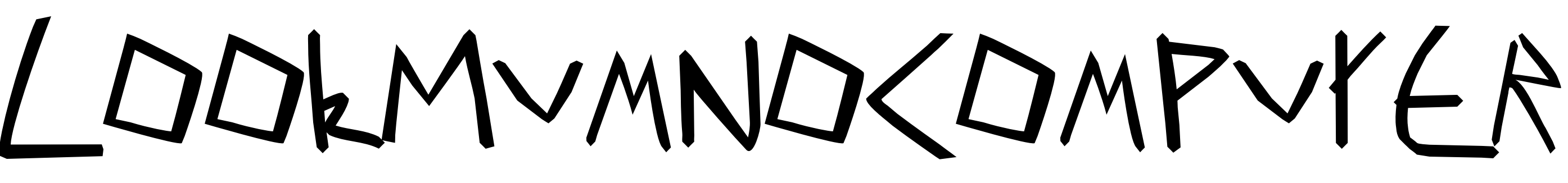 Font LookMumNoComputer