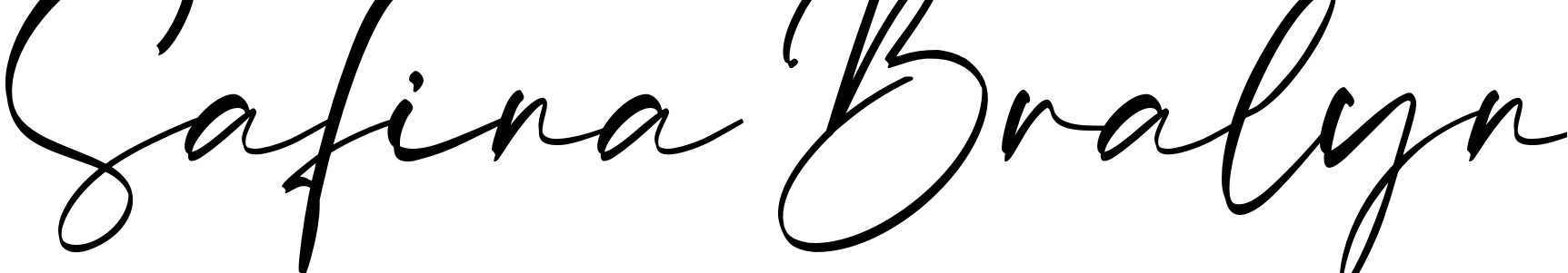 Font Safina Bralyn