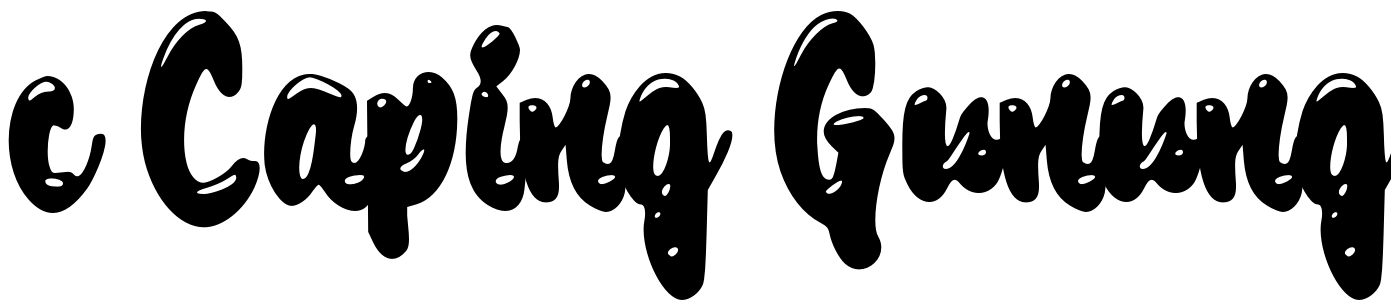 Font c Caping Gunung