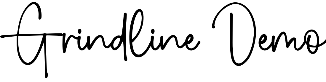 Font Grindline Demo