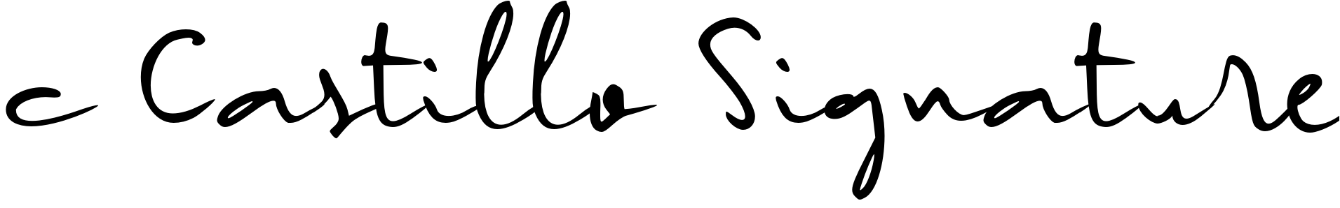 Font c Castillo Signature