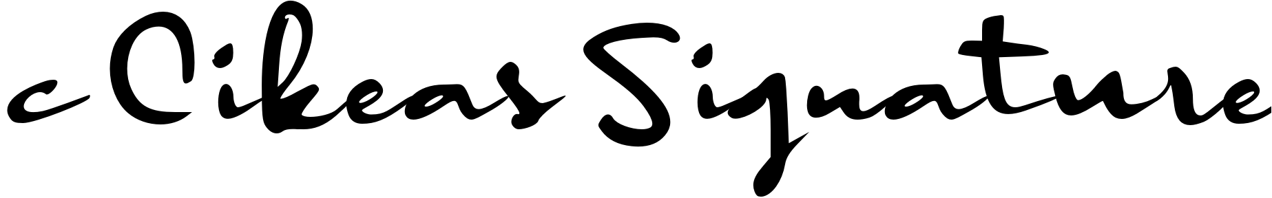 Font c Cikeas Signature