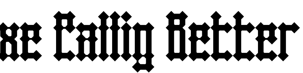 Font xe Callig Better