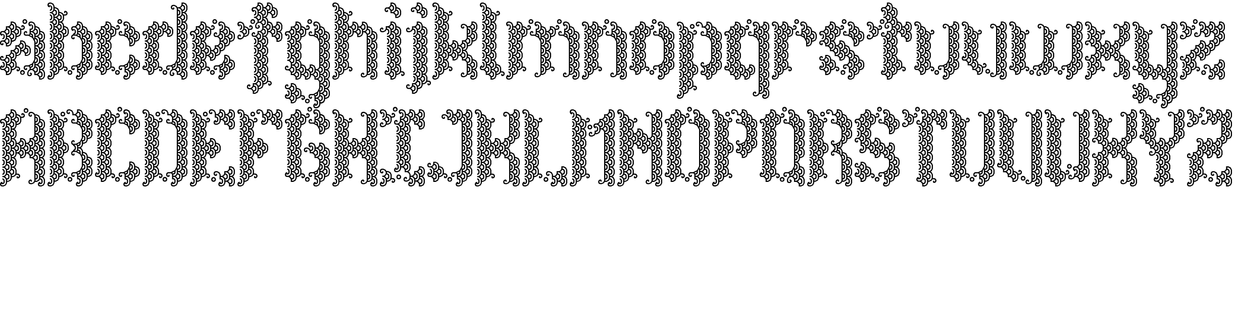 Preview font Spirited Away
