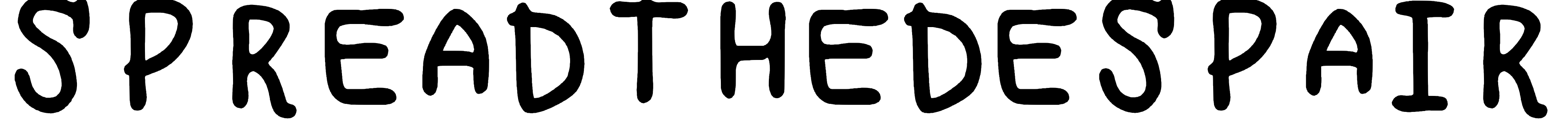 Font Spreadthedespair
