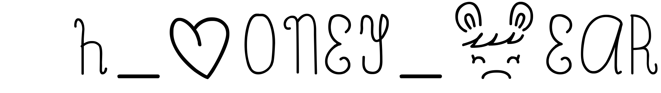 Font Oh_Honey_Bear