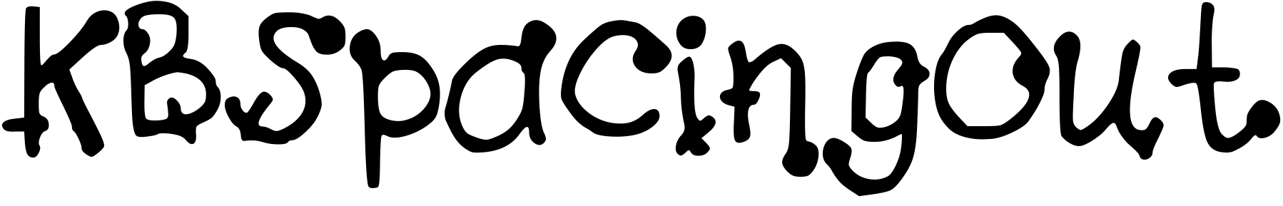 Font KBSpacingOut