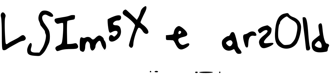 Font LSIm5YearsOld