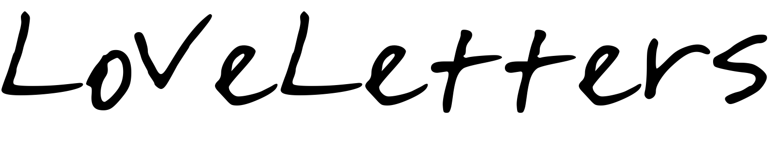 Font LoveLetters