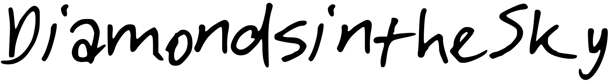 Font DiamondsintheSky
