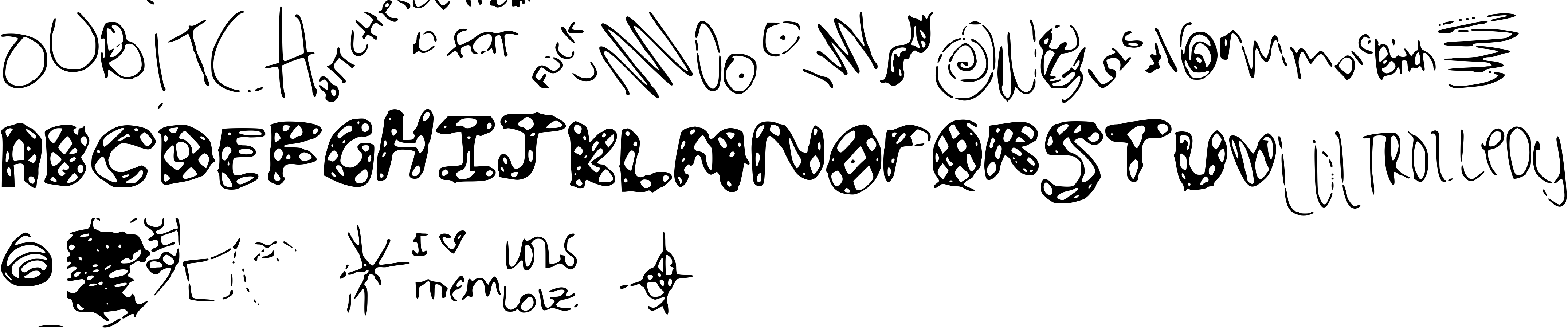 Preview font IdiotWasHere
