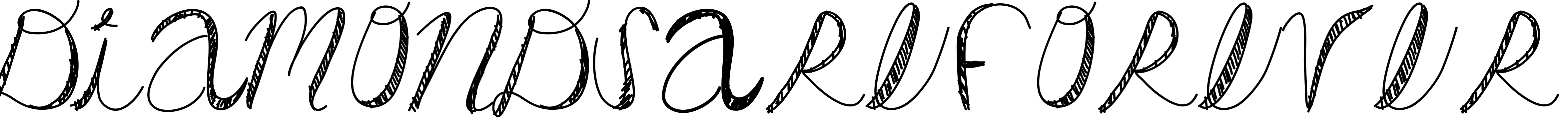 Font DiamondsAreForever