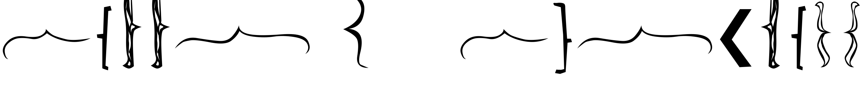 Font Bella K. Brackets