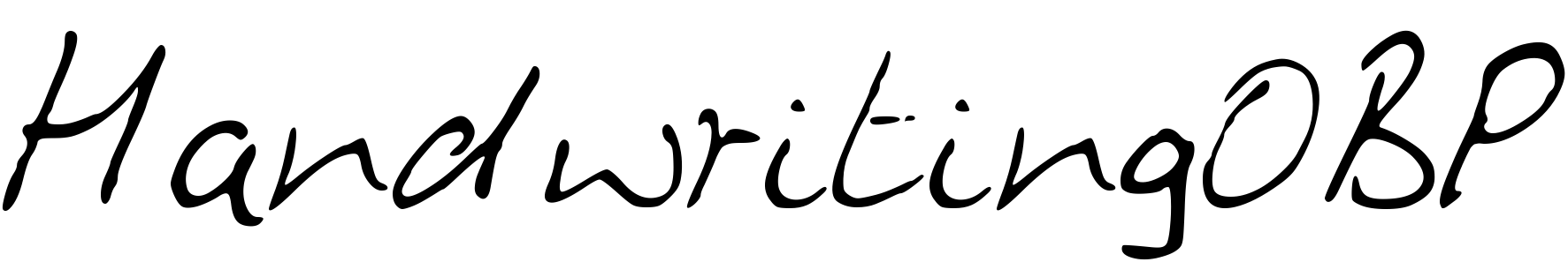 Font HandwritingOBP
