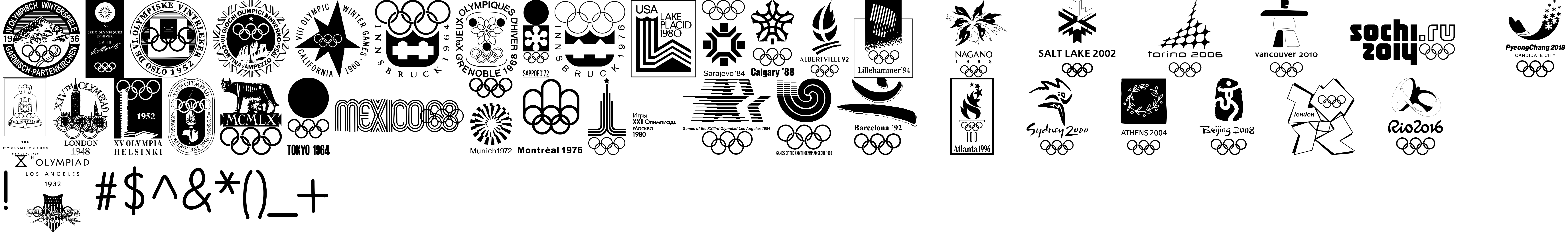 Preview font OLYMPIAD XXX