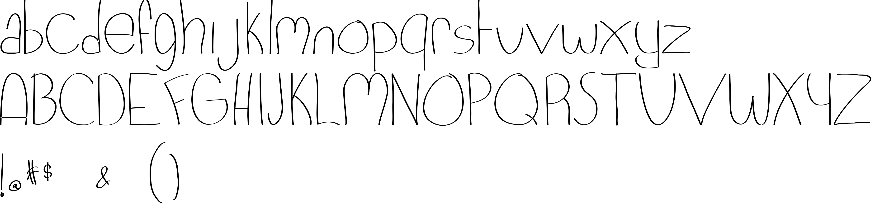 Preview font Pixies Scribbles