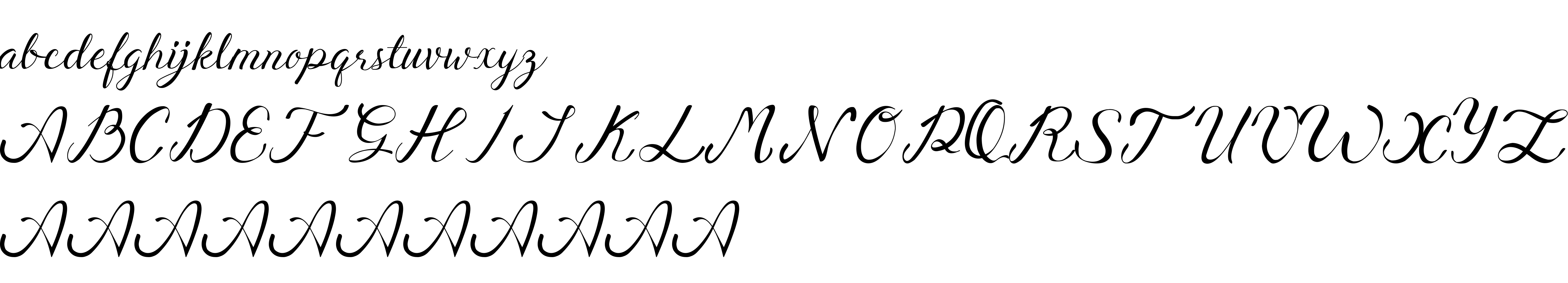 Preview font Berlyna Demo