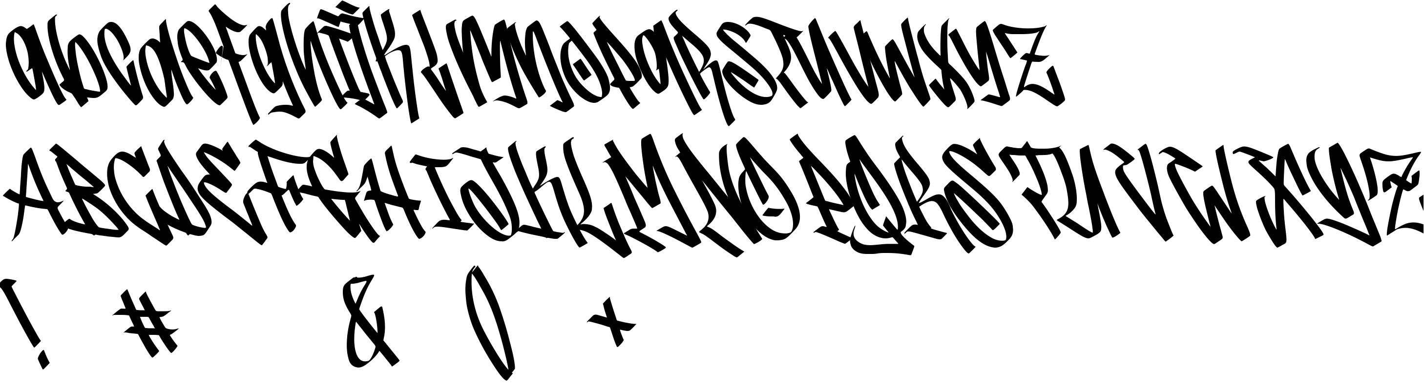 Preview font Graffity Stylish