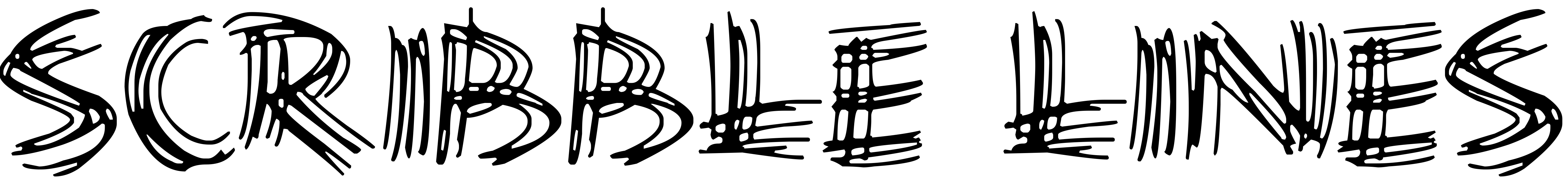 Font Scribble Lines